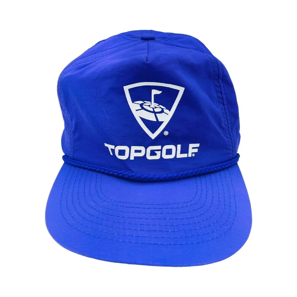 VINTAGE Cobra x Top Golf Purple Trucker Promo Hat Cap Snap Back